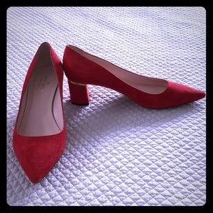 Kade Spade block suede pumps